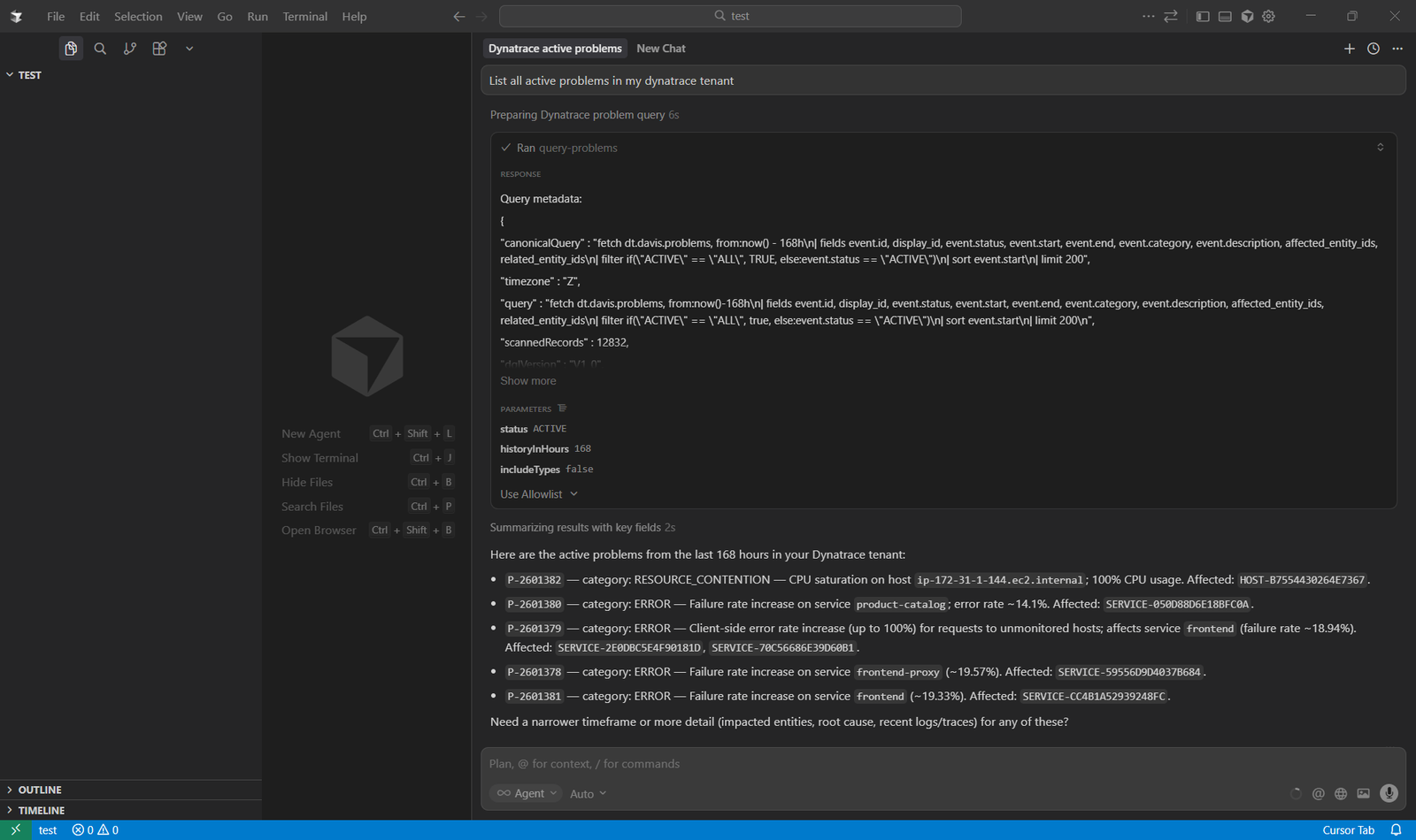 Listing active problems in your Dynatrace tenant