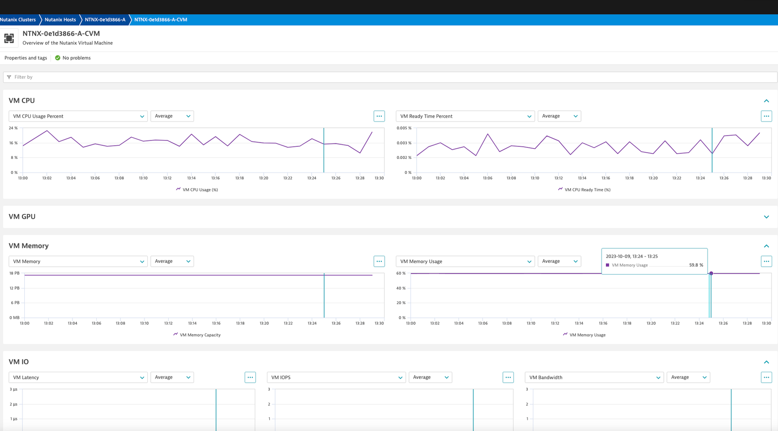 Nutanix virtual machine