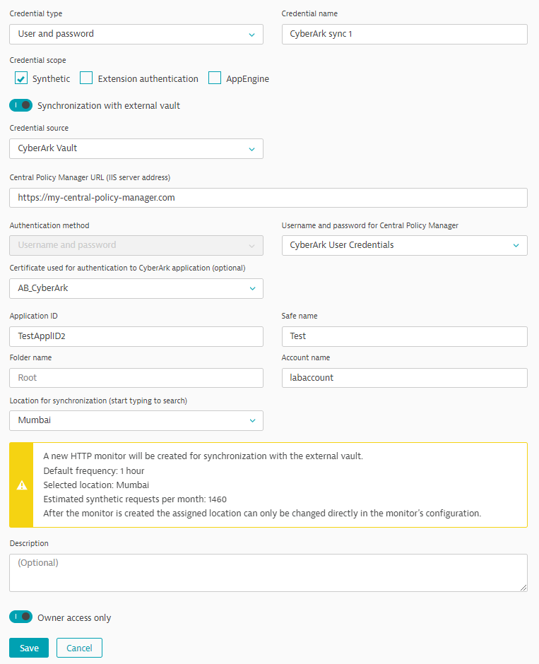 Integration with external secret vaults