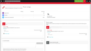 Problem dashboard