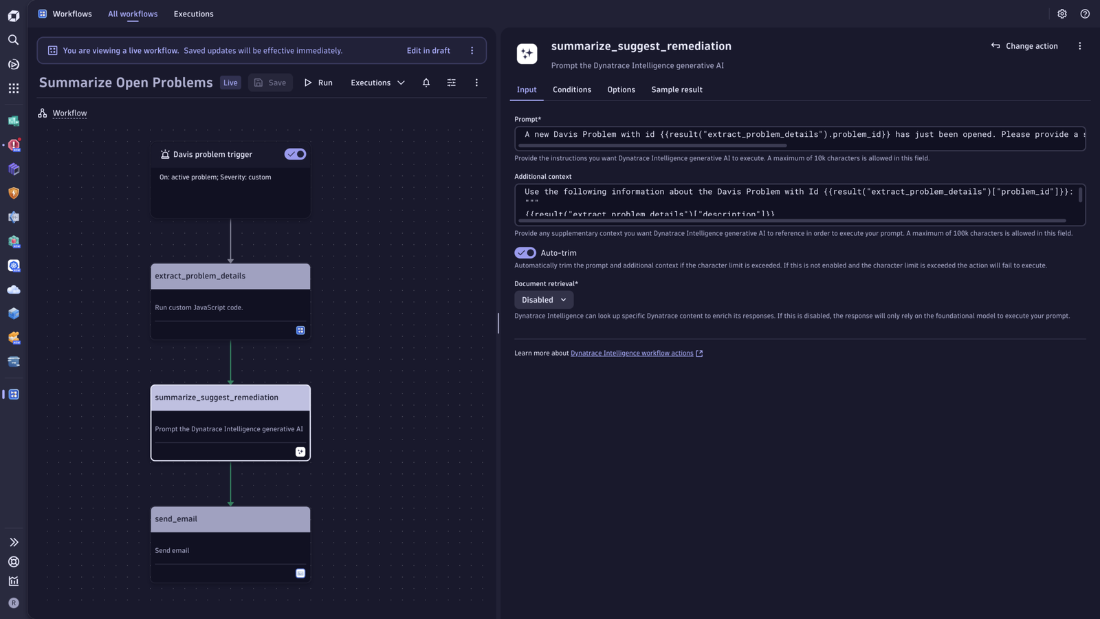 Build conversational automation that adjusts to live data based on your instructions, sending summaries of your crash logs directly to Slack