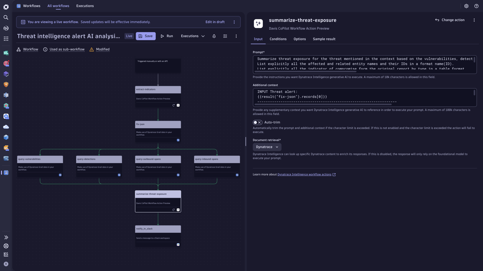 With a single workflow, you can monitor emerging security events as they occur, understand their impact, and determine the next steps.