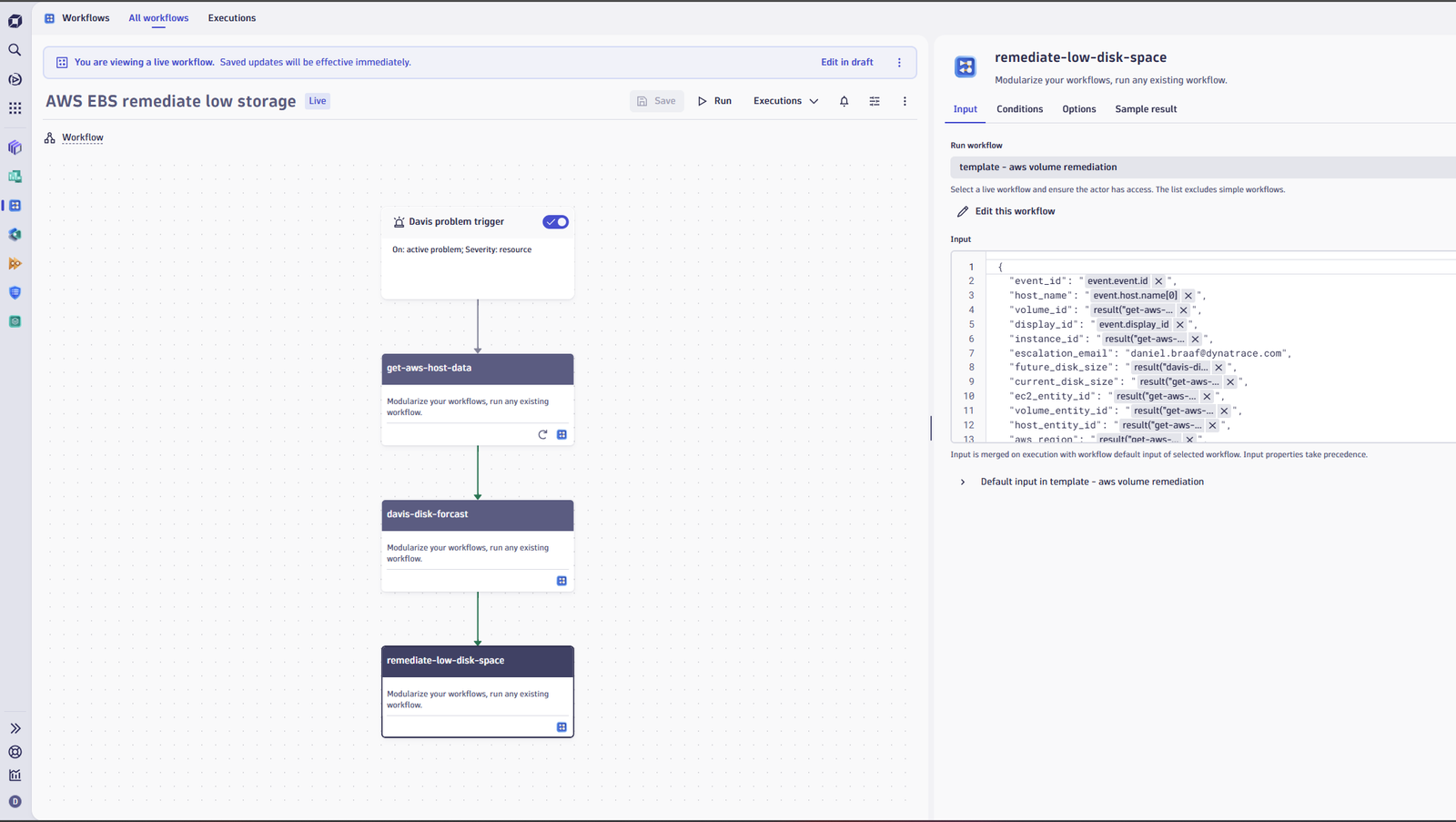 AWS EBS workflow